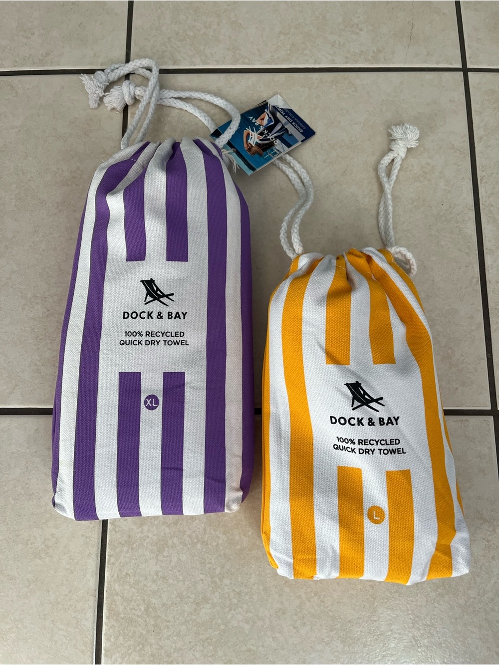 Dock & Bay towel duo BNWT large & XL